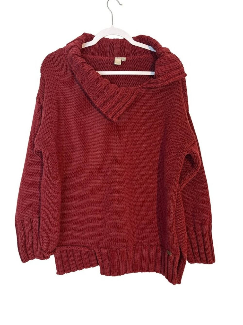 Shannon Passero Split Cowl Neck Sweater – Plum Step Hem Size Large
